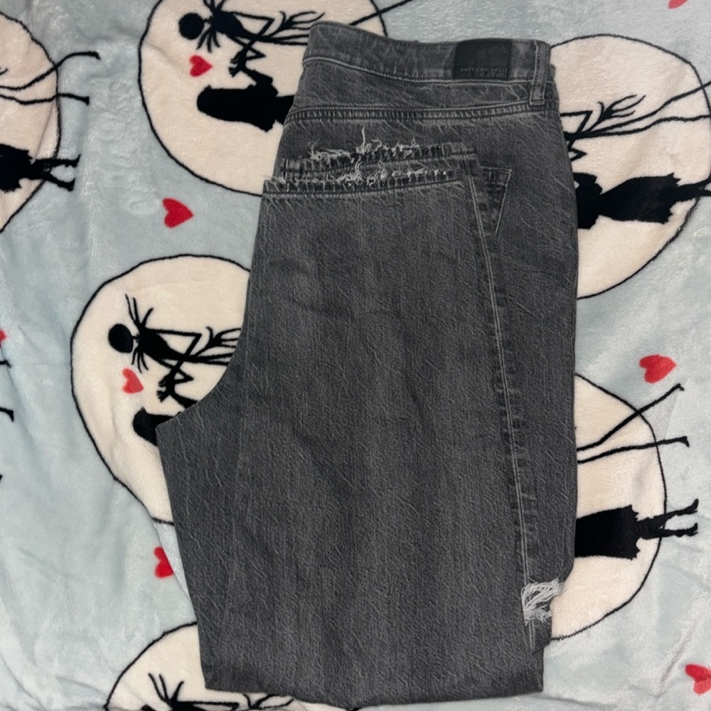 Smoked gray American eagle jeans